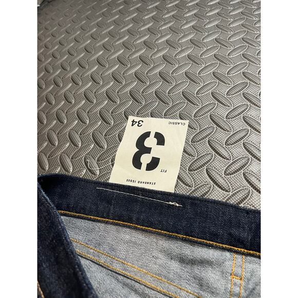 NWT Rag & Bone Fit 3 Classic Men's Jeans Button Fly Heritage Dark Wash Size 34 - Picture 4 of 11